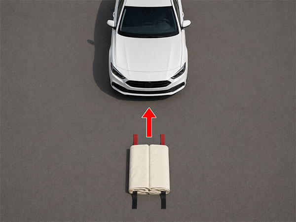 Remove the S-TYPE EV Car Fire Blanket from its deployment storage