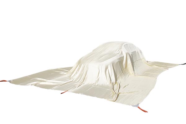 S-TYPE EV Car Fire Blanket 6 x 8 m on passenger car