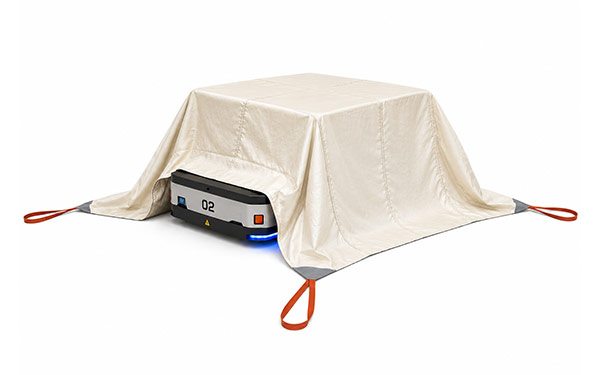 S-TYPE 3 x 3 m fire containment blanket for small industrial trucks
