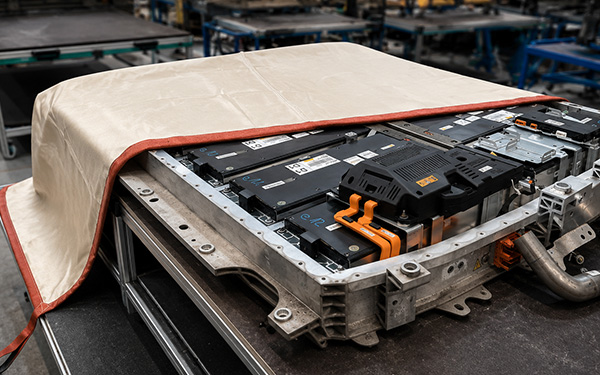 Brandbegrenzungsdecke für Lithium-Ionen-Batterien, HV-Batterien und Traktionsbatterien