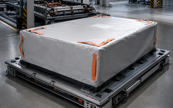 Brandschutzhaube für HV- und Traktionsbatterien in Industrie und Logistik