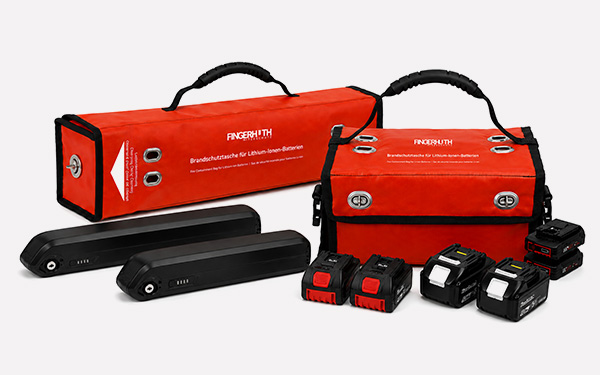 Brandschutztaschen für Lithium-Ionen-Batterien und Akkus
