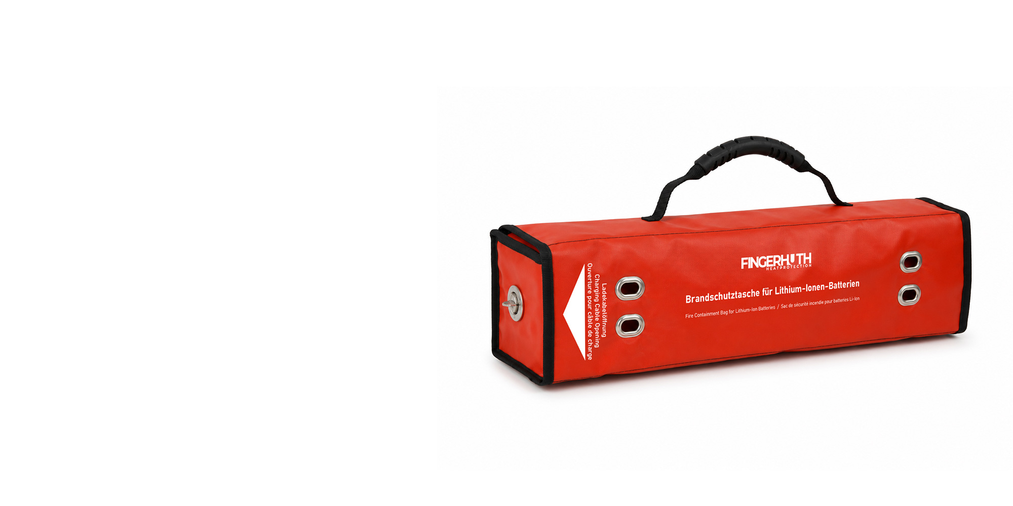 E-Bike Brandschutztasche bei einem Thermal Runaway eines Lithium-Ionen-Akkus