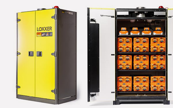 Batterieschränke zum sicheren Lagern und Laden von Lithium-Ionen-Batterien