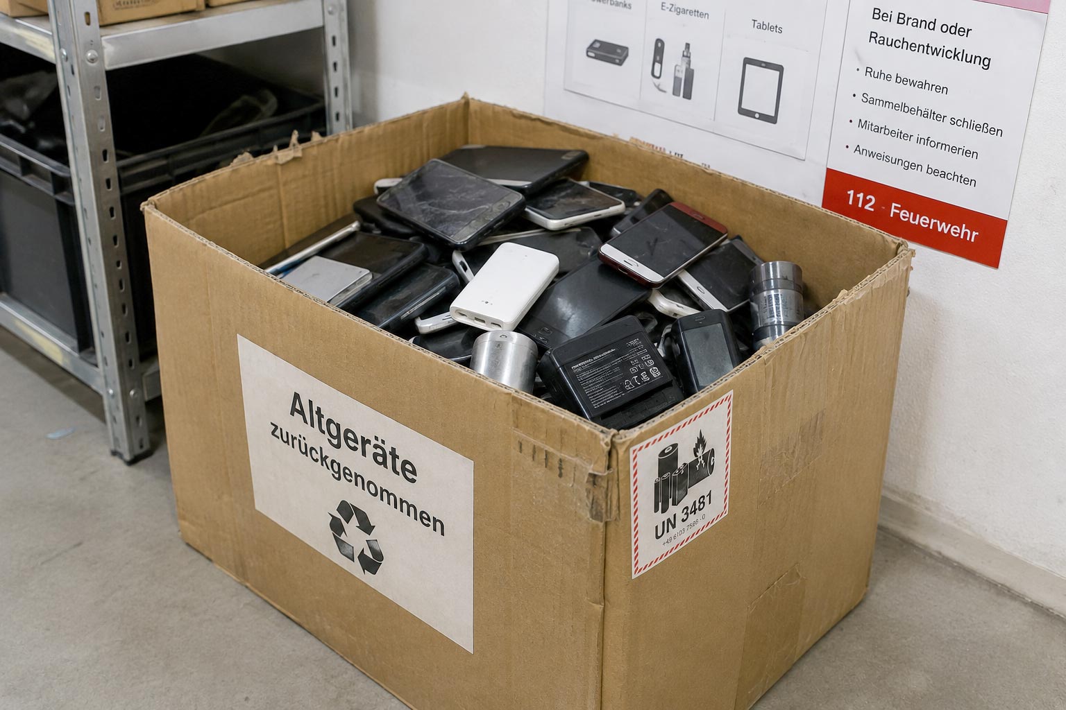 Warum die Rücknahme lithium-ionen-betriebener Geräte im Einzelhandel immer anspruchsvoller wird