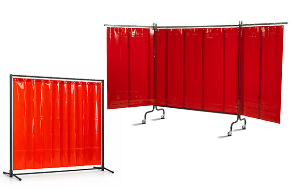 Mobile PVC Schweißschutzwänder