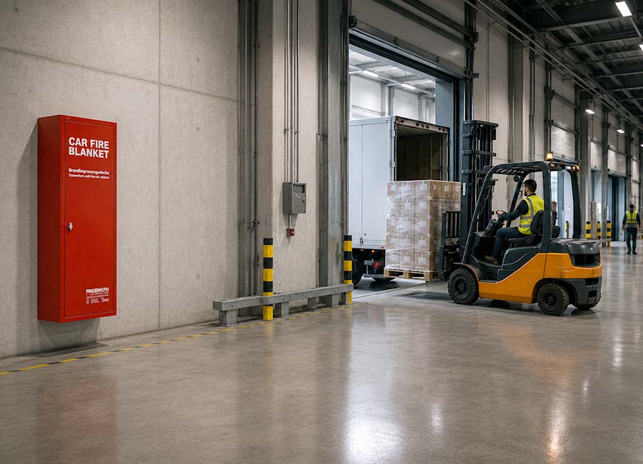 Brandschutzlösungen für Lithium-Gabelstapler und Flurförderzeuge