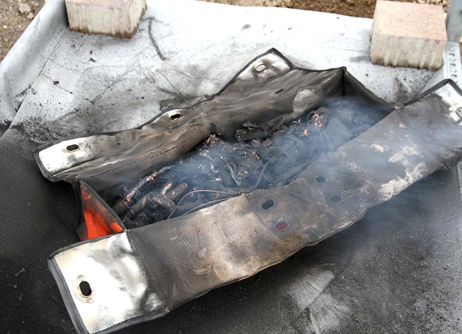 Fire Protection Bag for Batteries & Lithium-Ion Cells