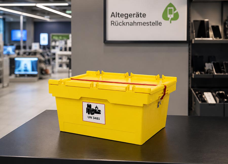 Gefahrgutbehälter für Lithium-Ionen-Akkus SECON KMB-DH627 GGV