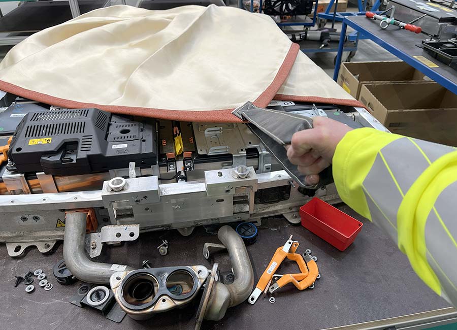 HV Battery Fire Containment Blanket