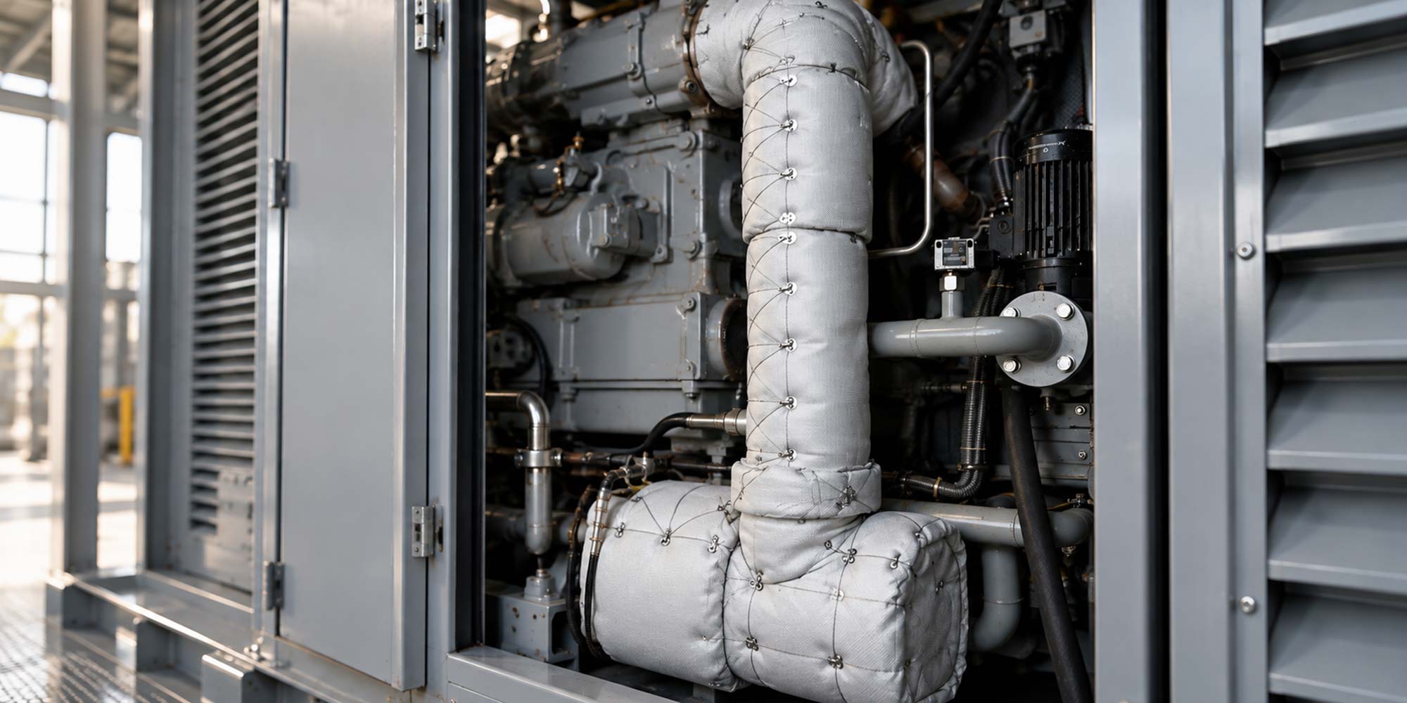 Custom removable insulation jackets for industrial machinery and equipment