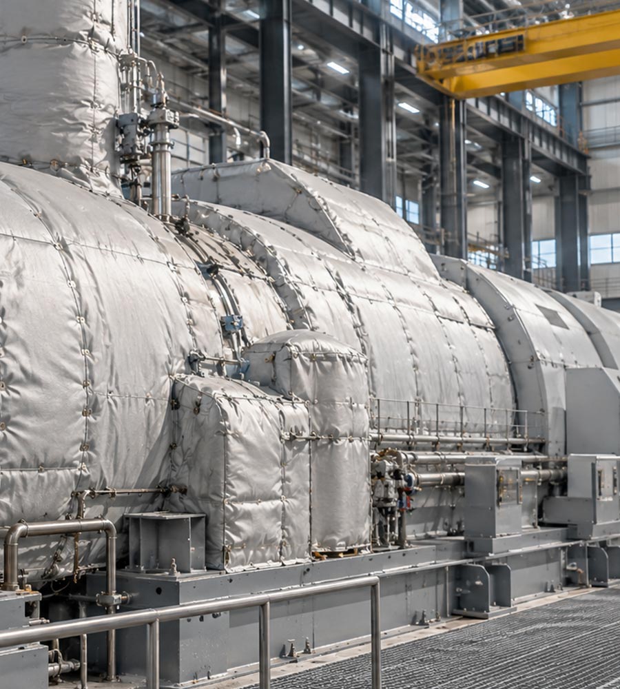 Segmented removable insulation jackets for complete industrial equipment